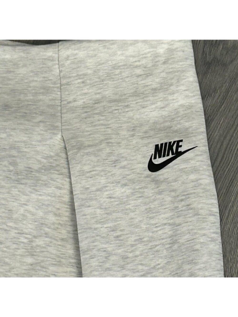 Nike Sweatpants Womens XL Gray Wide Leg Knit Baggy Lounge Pleated Tech Fleece - Picture 3 of 14